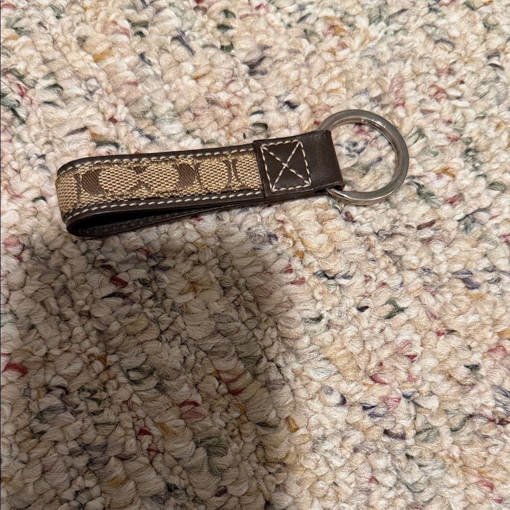 Brown and Tan Keychain